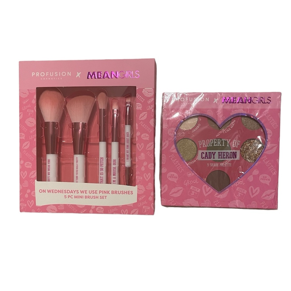 Mean Girls Makeup Set - Brushes and Makeup Palette Brand New